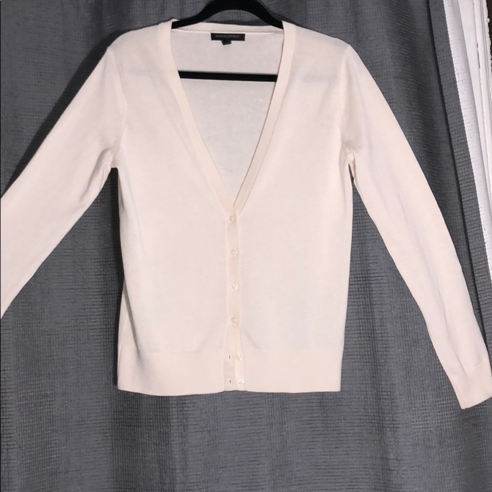 Off white cardigan, size M - Picture 3 of 4